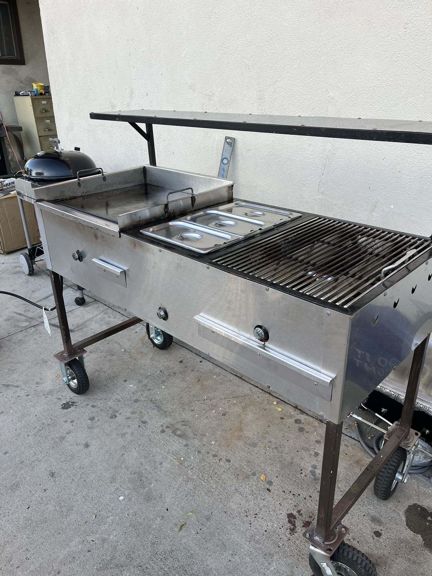 Carrito Para Tacos O Pupusas. Taco Grill With Flat Iron Top 