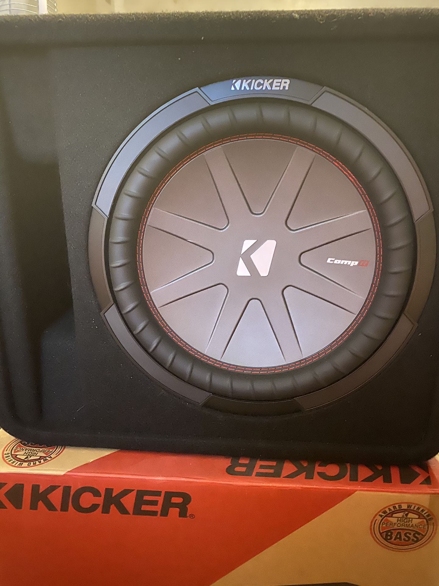 12” Kicker subwoofer with 1200W Kicker amp