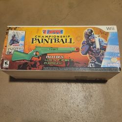 Championship Paintball Wii Game With Top Shot Gun