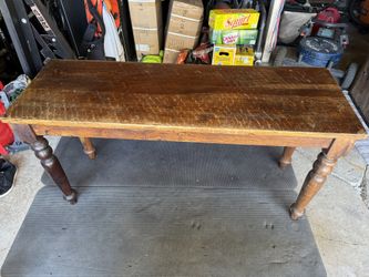 60” Brown Wood Table – Sturdy & Stylish