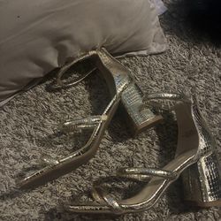 Gold heels