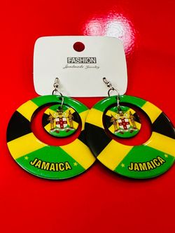 Jamaica Flag Earrings
