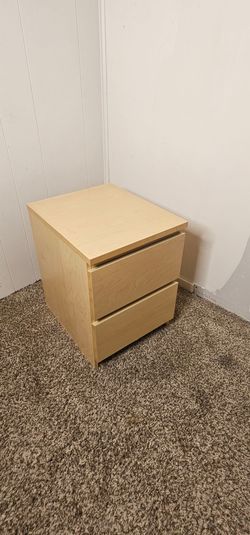 IKEA 2-Drawer Nightstand | Light Birch Finish