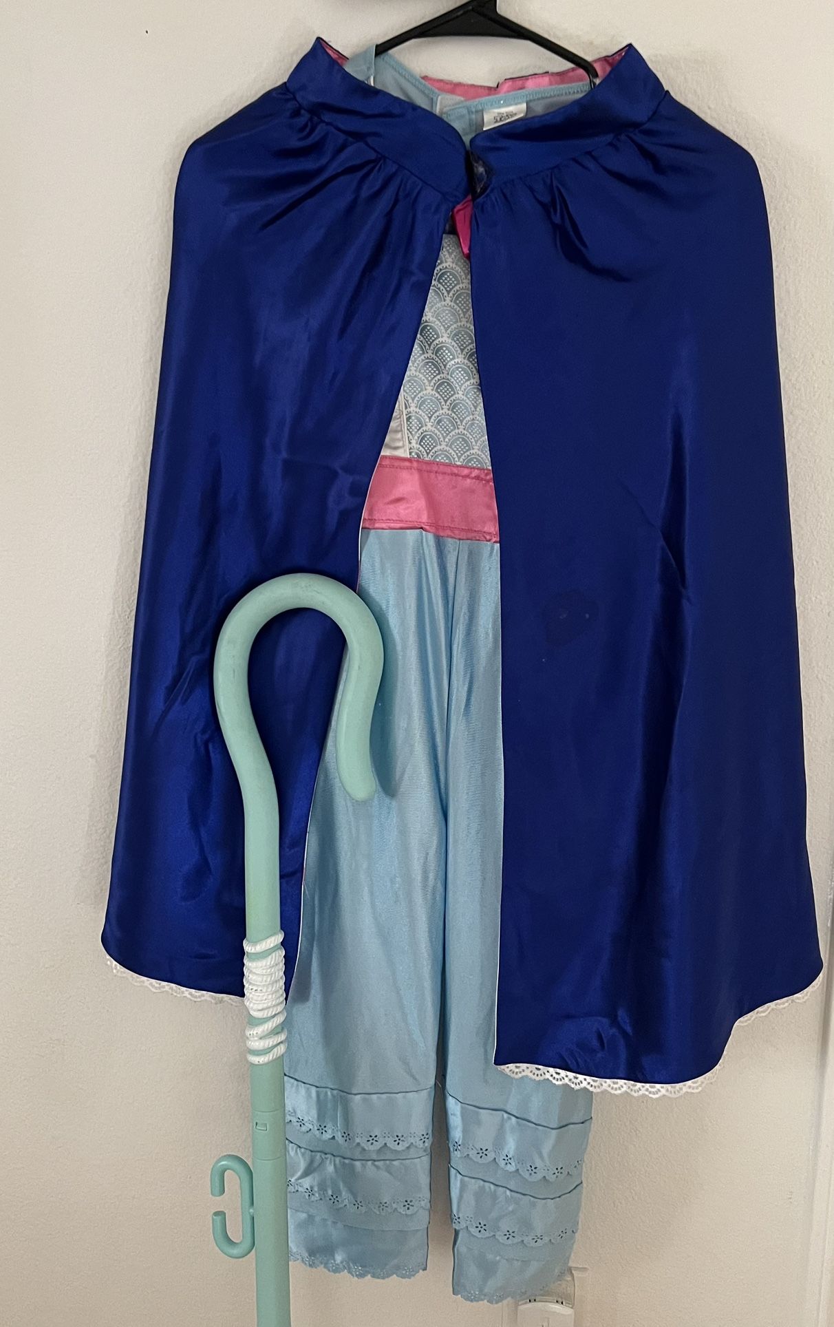 Disney Pixar4 Bo Peep Child Size 8-10 Costume Jumpsuit with Cape – Girls