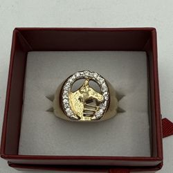 Mans Ring Horeshoe 14K