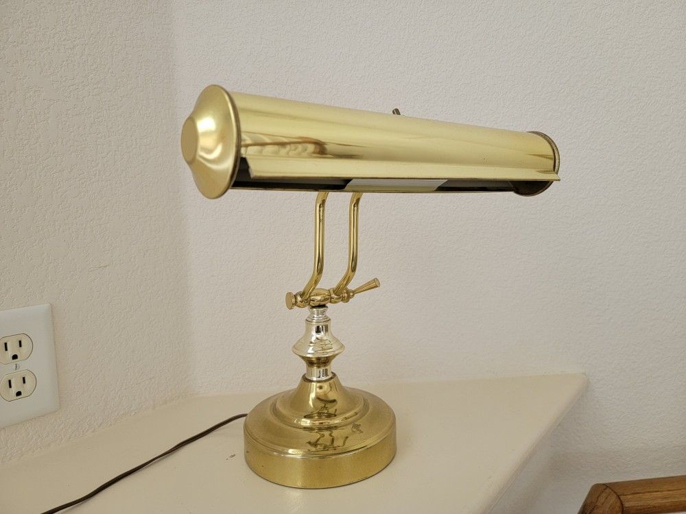 Old Brass Desk Lamp