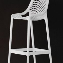 4 White Bar Stools