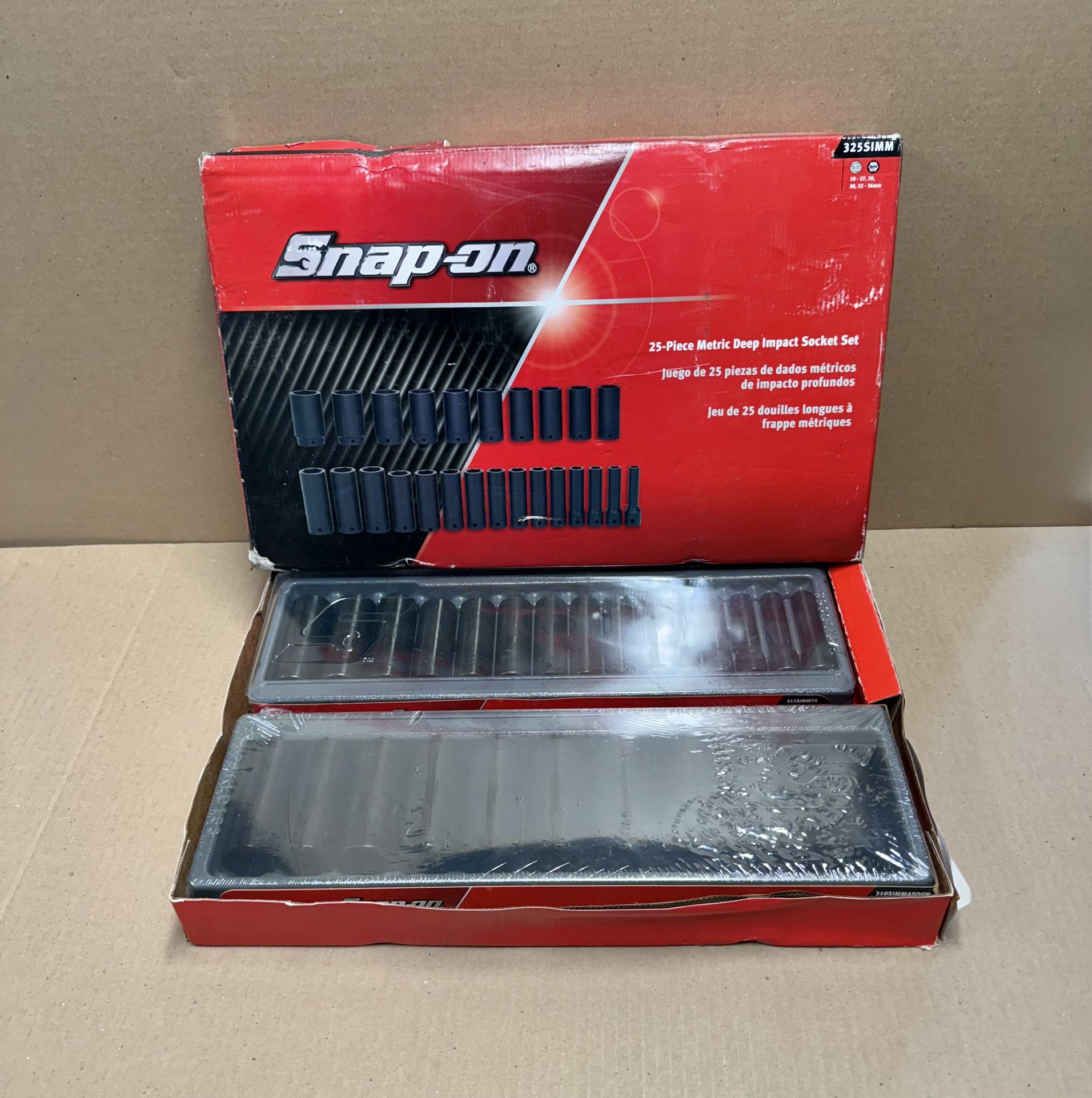 Snap On 25pc 1/2 - 6pt METRIC  Flank Drive Deep Impact Socket Set  ((( $950 OBO  )))❗️New / Open Box ❗️