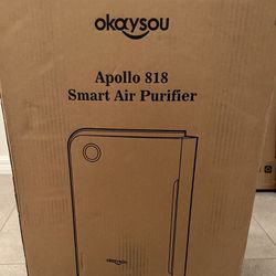 Okaysou Apollo 818 Air Purifier with 4-in-1 High-Efficiency Filtration System, H13 True HEPA Filter, Large Room Cleaner for Pets, Asthma, Smokers, Eli