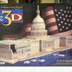 The Fully dimensions Puzzle  Puzz 3D U.S. Realistic Design with Sturdy, Foam-Backed Pieces 718 Pieces Extra Challenging. 