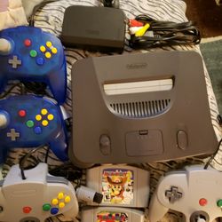 Nintendo 64 Mario Party Bundle 2 Games 4 Controllers Cords