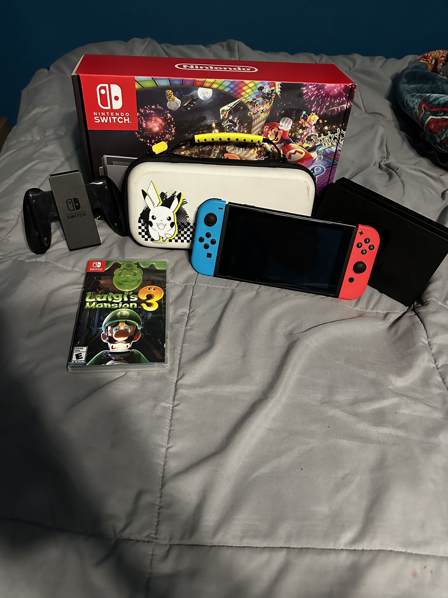 Nintendo Switch with Carrying Pouch 