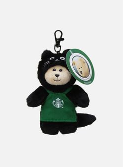 Starbucks Black Cat Bearista Plush Bag Charm, 2026 Limited Edition, New