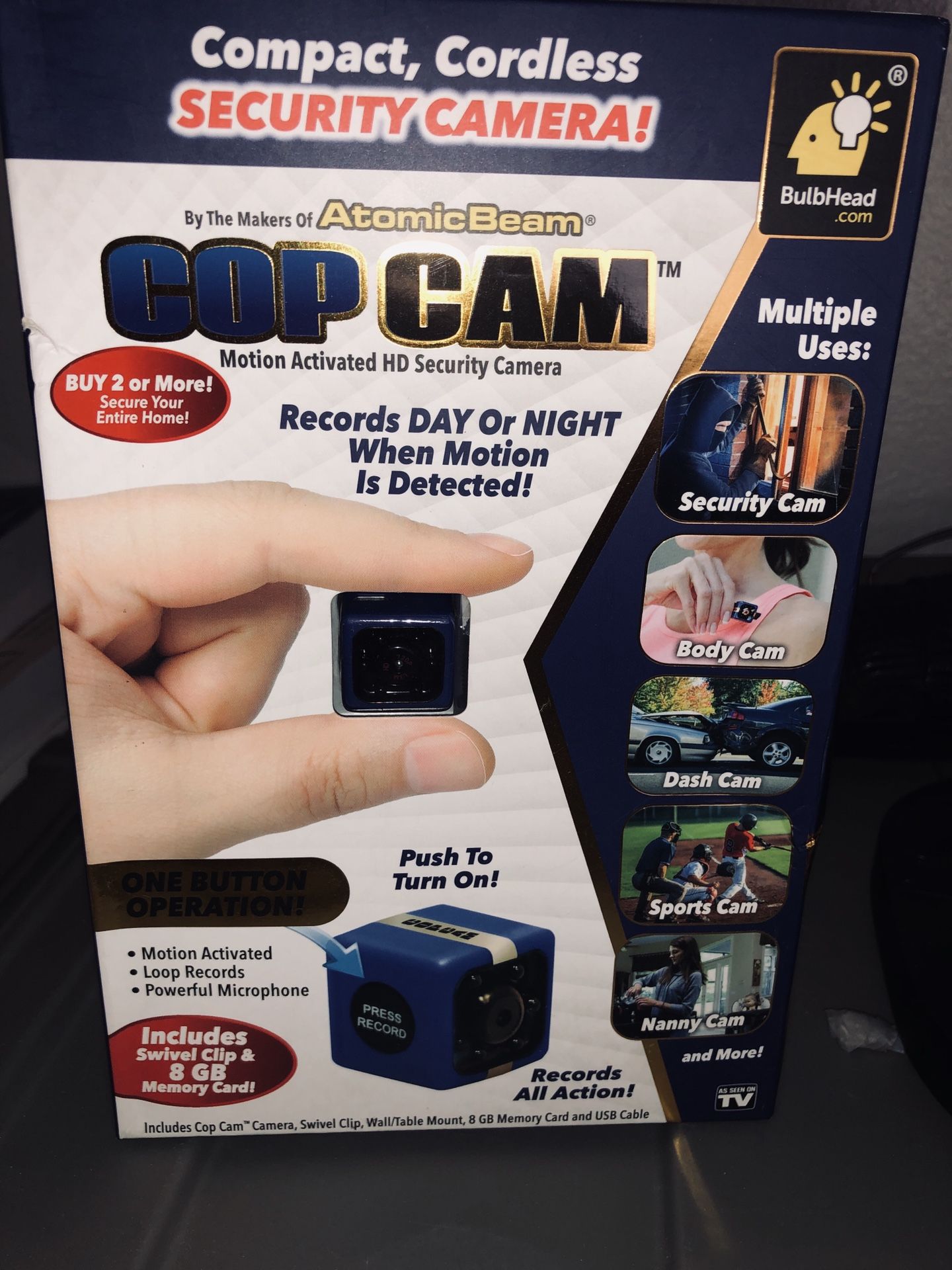 Hidden Cop Camera Motion Activated Easy to use