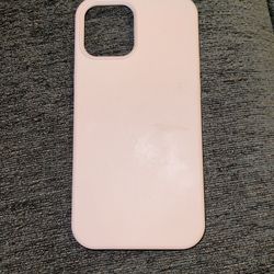 light pink silicone iphone 12 pro max case