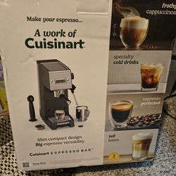 Cuisinart Espresso Bar Collection Slim Espresso Machine EM160 New