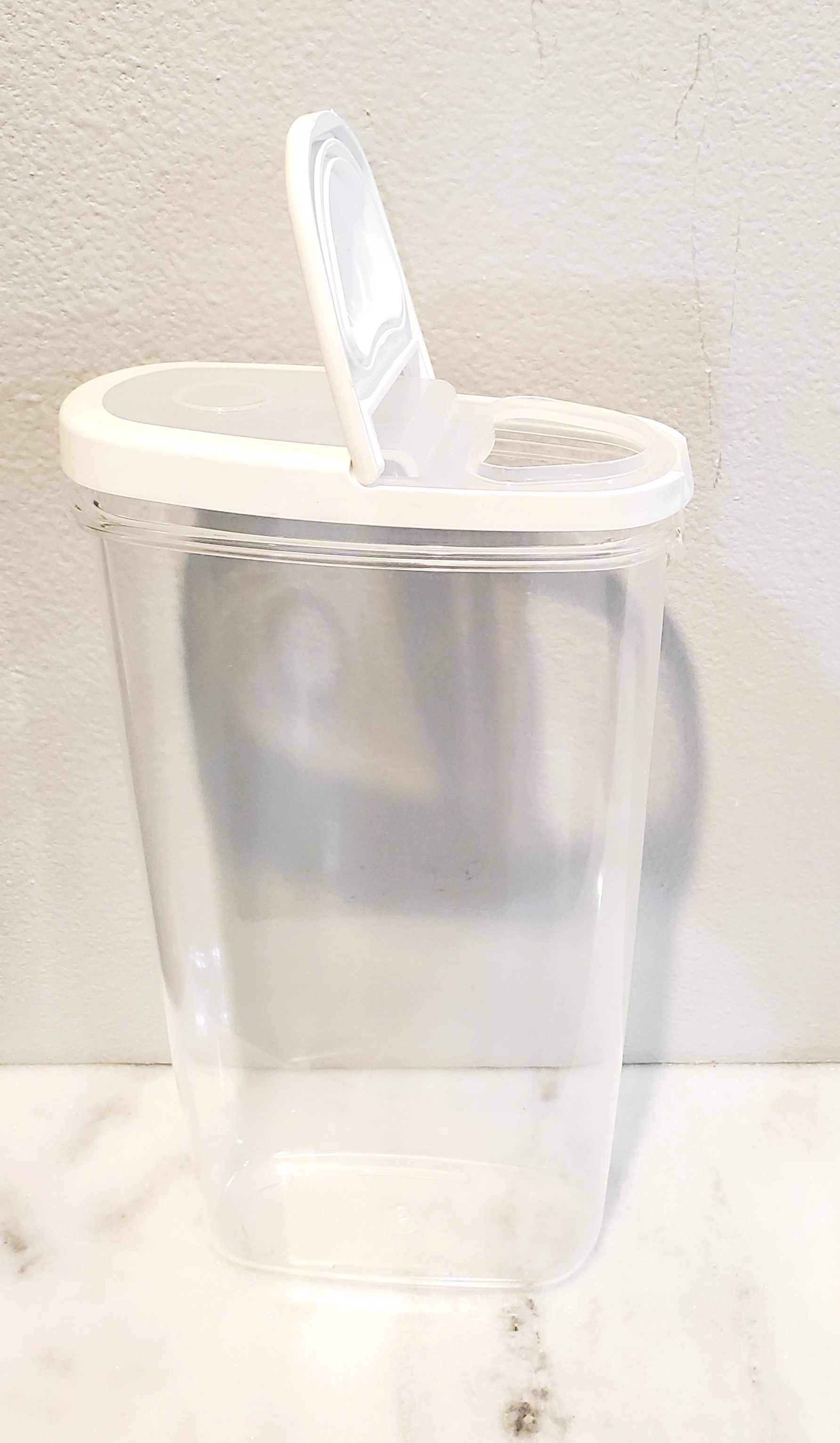 Large clear plastic storage containers