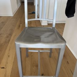 Emeco III Navy Bar Stools, Counter Height