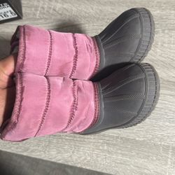 Snow/Rain Boots For Girls Size 10