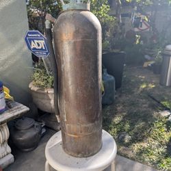 Antique Copper Fire Extinguisher 