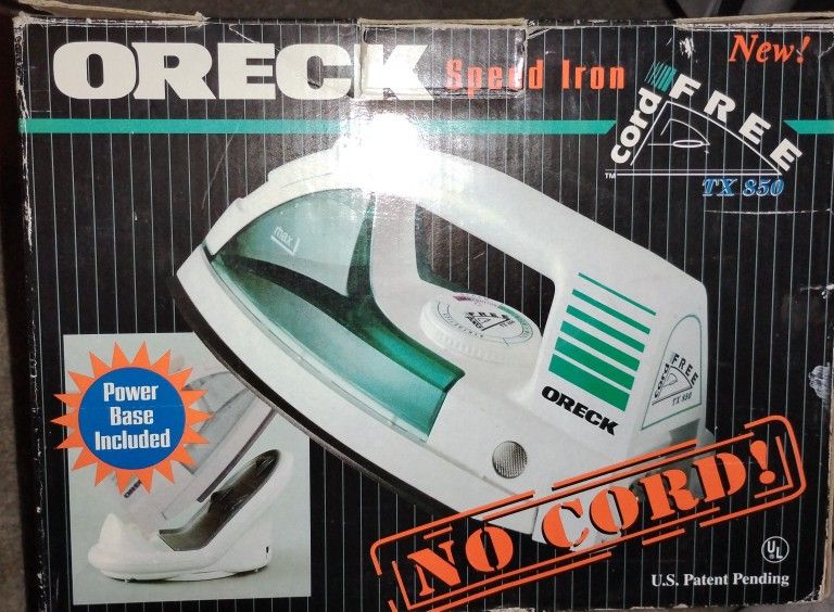 ORECK CORDLESS IRON 