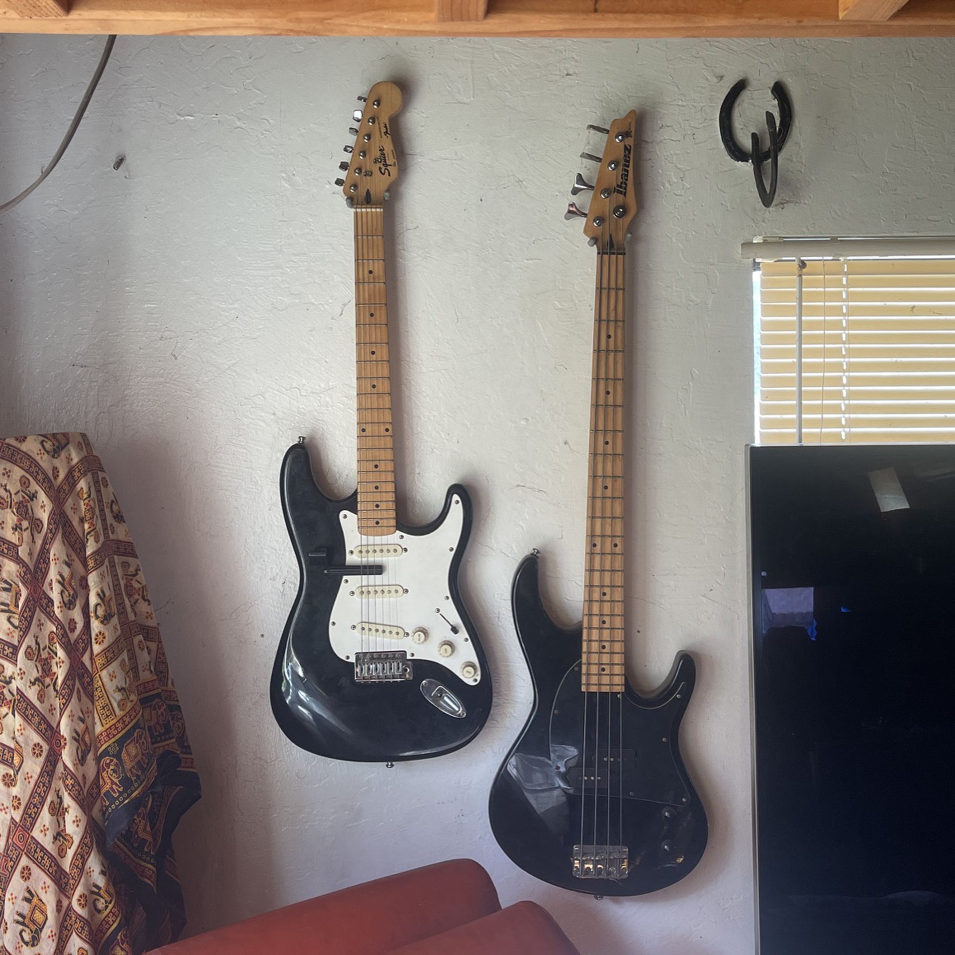 1990’s Fender Squire And Ibanez TR50 