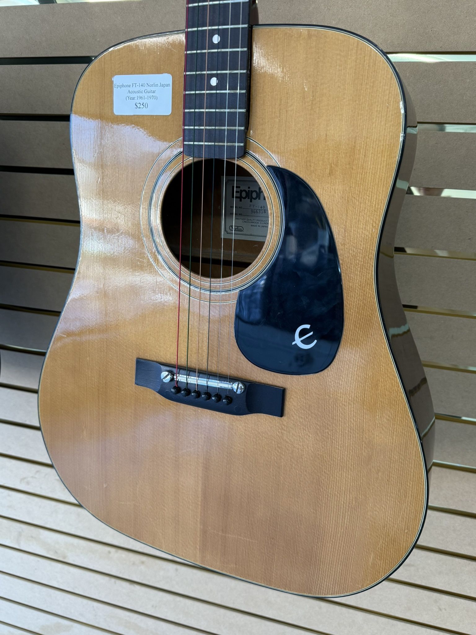 Epiphone FT-140 Norlin Japan 1960s Acoustic Guitar