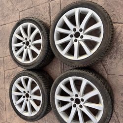 2016 Audi A4 rims 245 40 18 Michelin CrossClimate tires