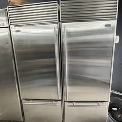 Sub Zero Built In Bottom Freezer 60” Fridge Set