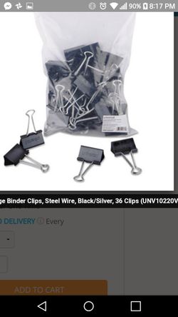 Binder Clips. 100 total / 37 ea bag × 3 bags. $5 a bag or all 3 bags for $12. #officesupplies #binderclips #clerical #files #organize