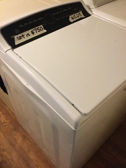 Whirlpool Cabrio washer/ black Cabrio dryer/ 90 day warranty/delivery is available