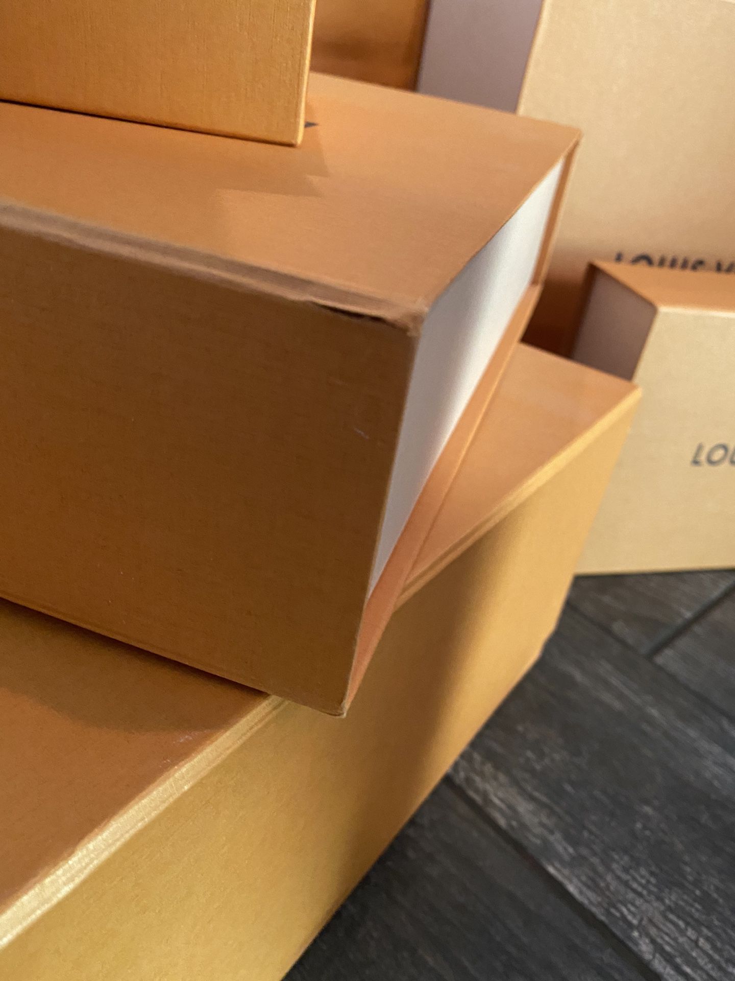 Pending Pick Up:Louis Vuitton Boxes Large Lot Authentic for Sale