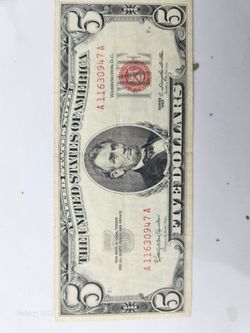 1963 5$ Red United States Note