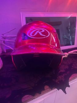 Baseball helmet red