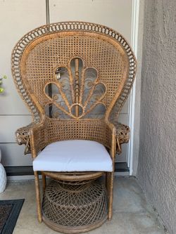 Vintage peacock chair