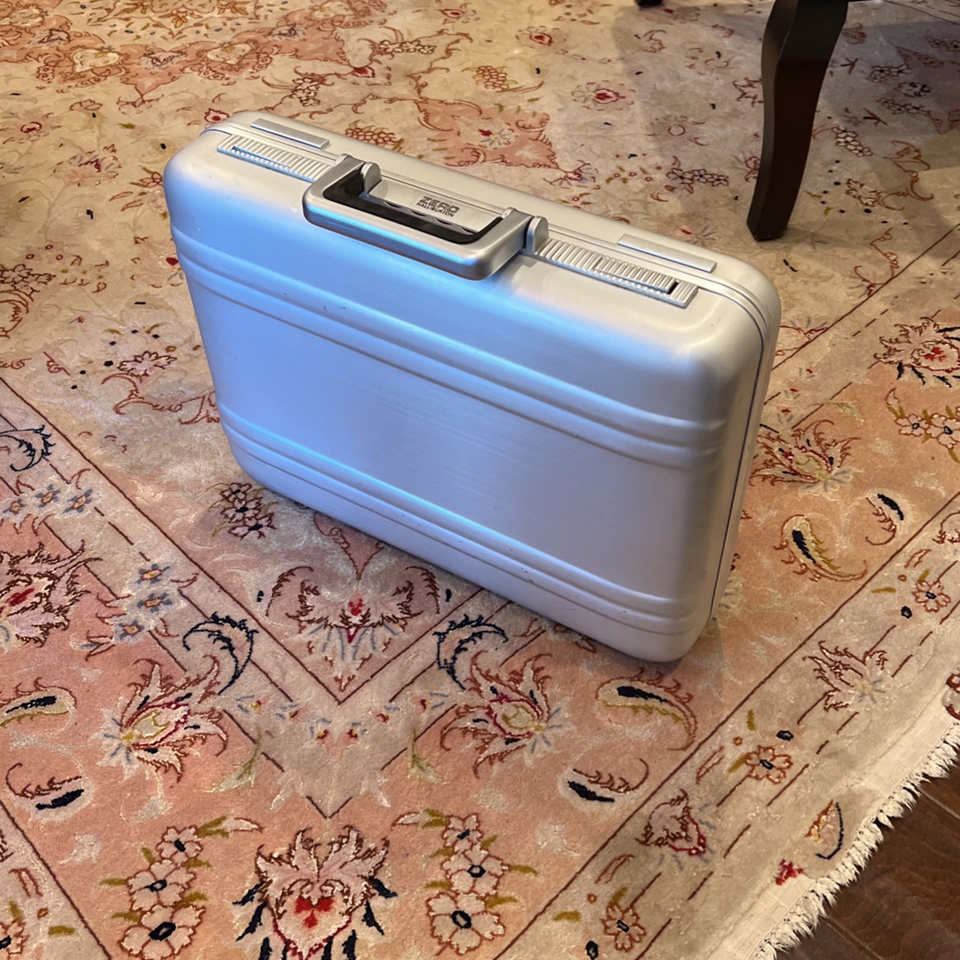 Aluminum zero haliburton briefcase 