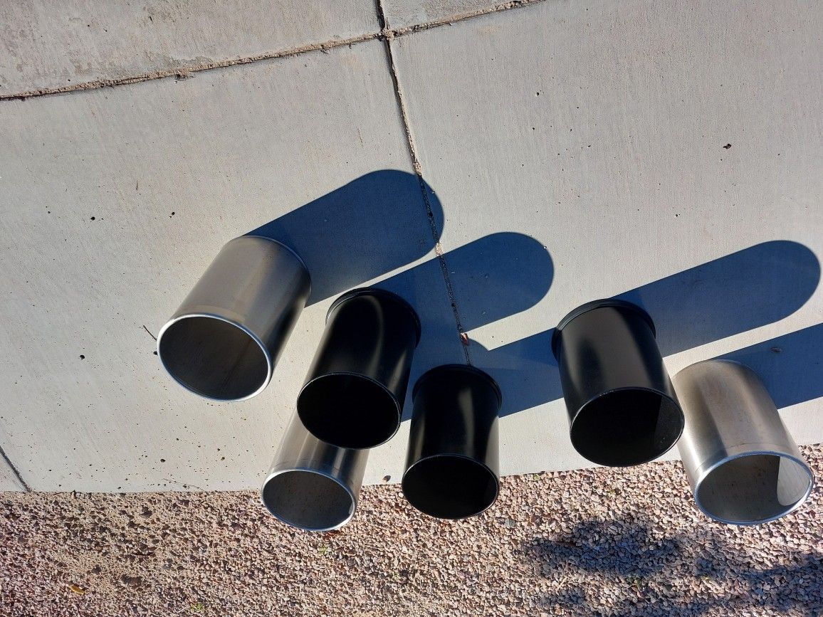 Small trash containers two piece