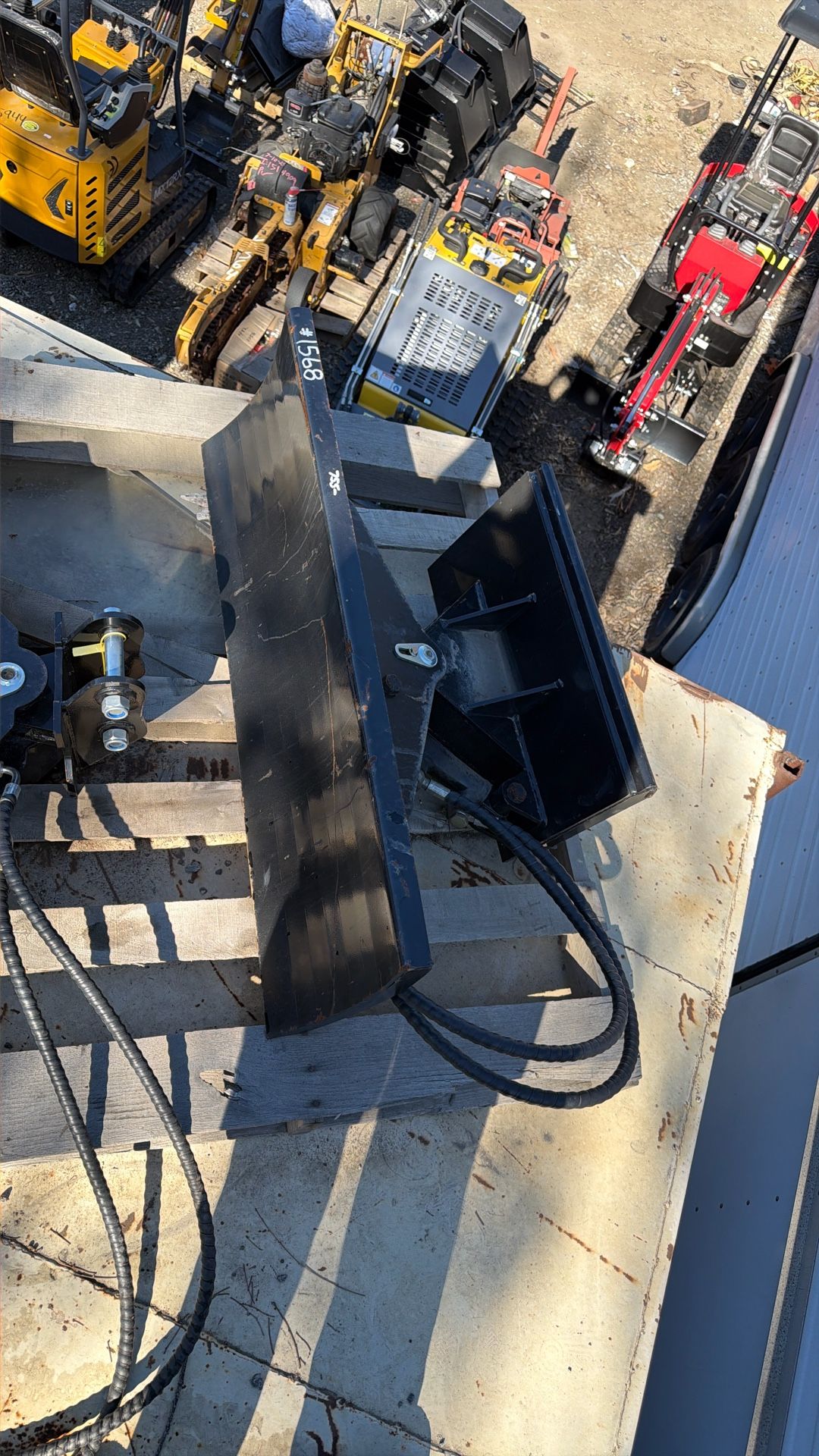 Dozer Blade Attachment Stand On Mini Skid
