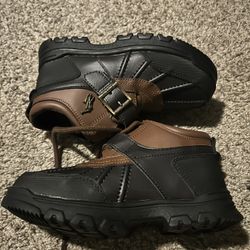 POLO RALPH LAUREN Boy's Size 13 DOVER Buckle Lace Up Rubber Brown Chukka Boots