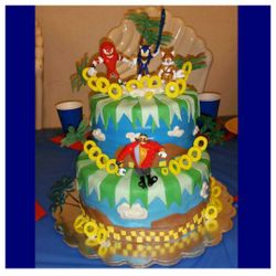 Sonic the Hedgehog birthday cake