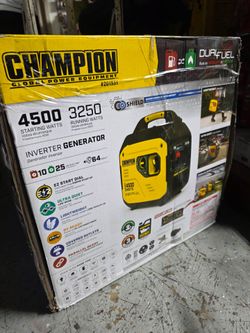 Champion 4500W Dual Fuel Inverter Generator