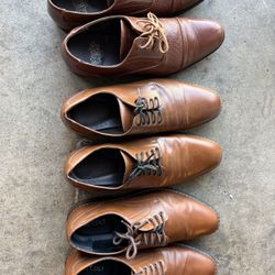 3 Pairs Of Brown Men’s Shoes.