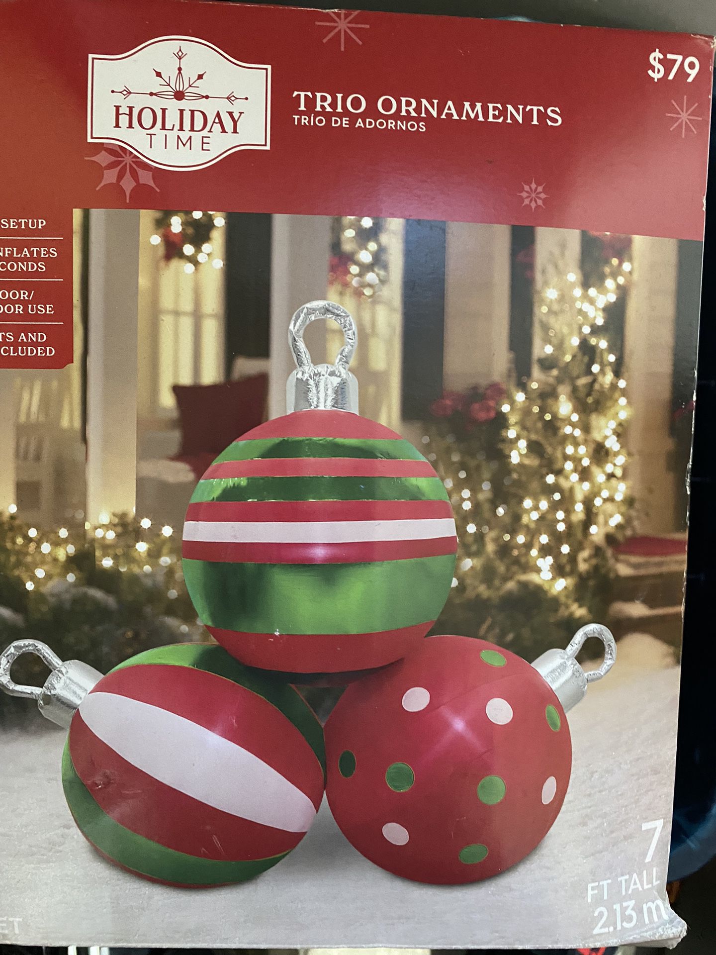 Holiday Time Trio Inflatable Ornaments
