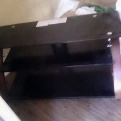 Entertainment Center Glass Tv Stand.