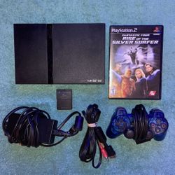 SONY PLAYSTATION 2 PS2 CONSOLE WITH VIDEO GAME & CONTROLLER 