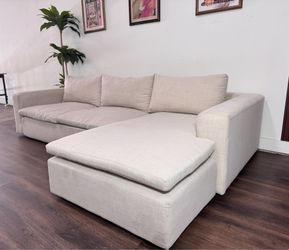 Living Spaces Cloud-Style Sectional- Free Delivery