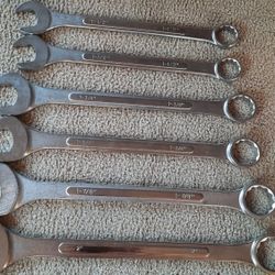 6 Piece SAE 2" through 1 1/2"  12-point Wrench Set