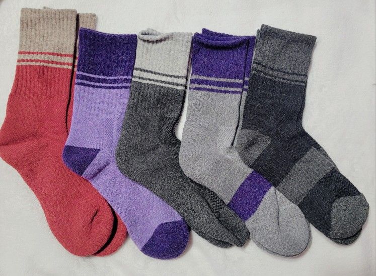 Merino Wool Hiking Socks for Women Thermal Winter Warm Moisture Wicking Boot ...