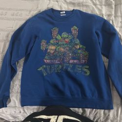 Mens Teenage mutant ninja turtle blue Sweatshirt 