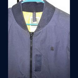 G-STAR Raw Lockhart Bomber Jacket Size XL Blue Mens Lightweight